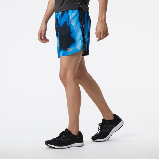 New Balance Printed Run 5" Short Herren