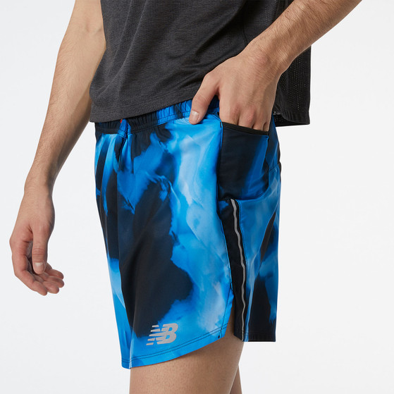 New Balance Printed Run 5" Short Herren