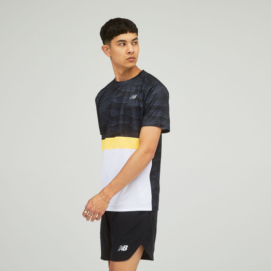 New Balance Striped Accelerate T-Shirt Men