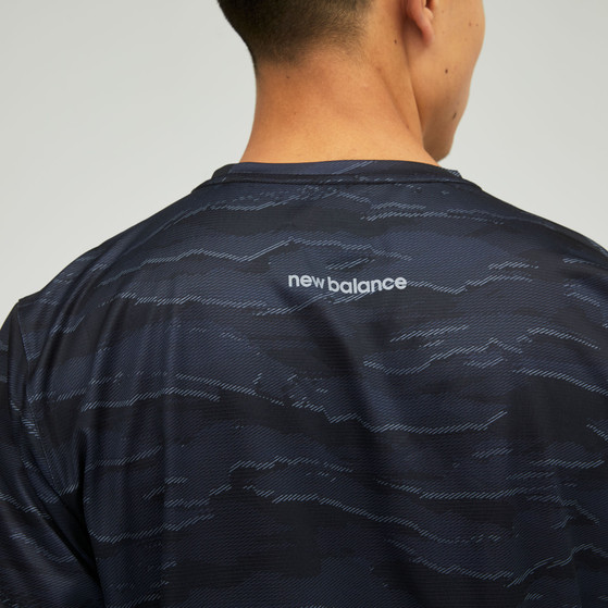 New Balance Striped Accelerate T-Shirt Men