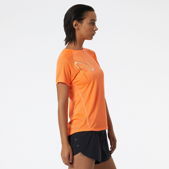 New Balance Printed Imp. Run Shirt Damen