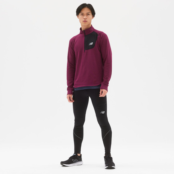 NEW BALANCE HEAT HALF ZIP Longsleeve Herren