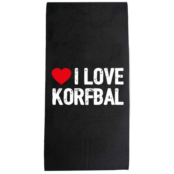 I Love Korfbal Handdoek