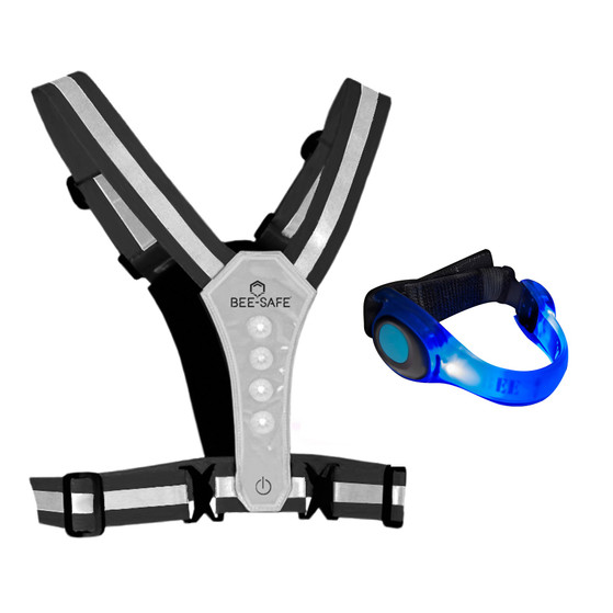 Beesafe Weste & Led Armband Batterie