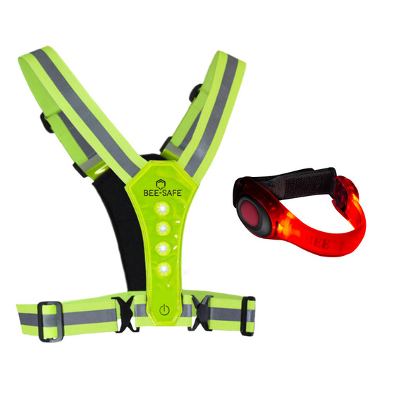 Beesafe Weste & Led Armband Batterie