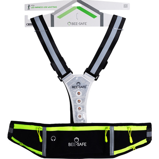 Bee Seen Led Harness USB Waistbag