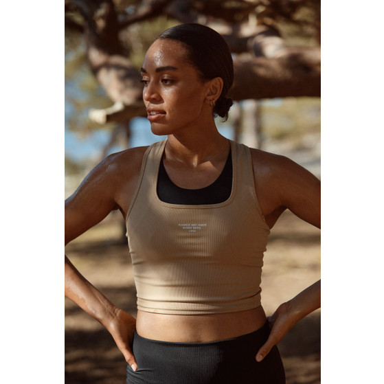 BJORNBORG Night Rib Crop Tank Damen