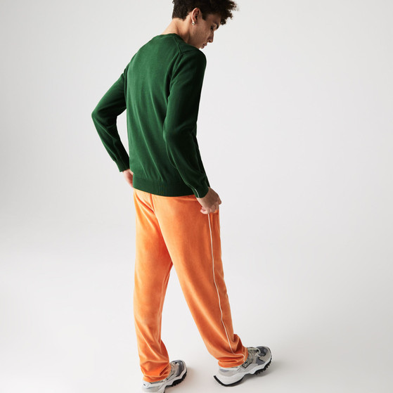 Lacoste Organic Cotton V-Neck Sweater