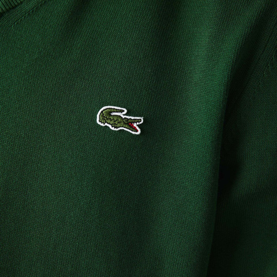 Lacoste Organic Cotton V-Neck Sweater