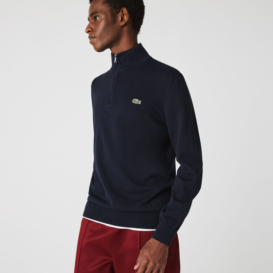 Lacoste Organic Cotton Zippered Sweater