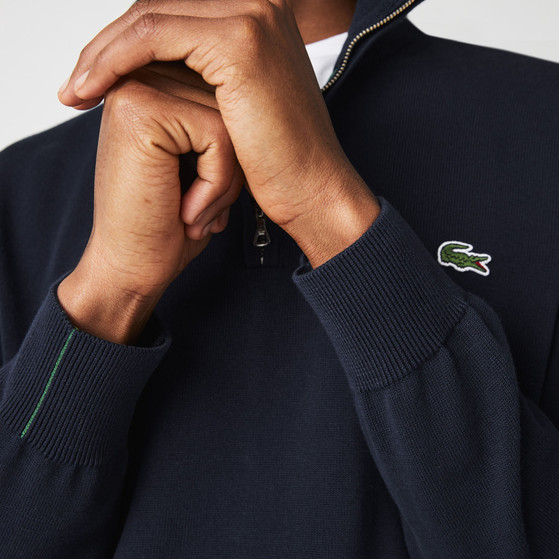 Lacoste Organic Cotton Zippered Sweater