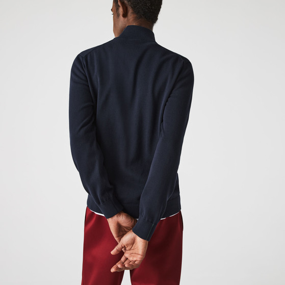 Lacoste Organic Cotton Zippered Sweater