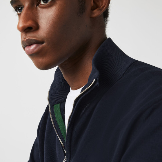 Lacoste Organic Cotton Zippered Sweater