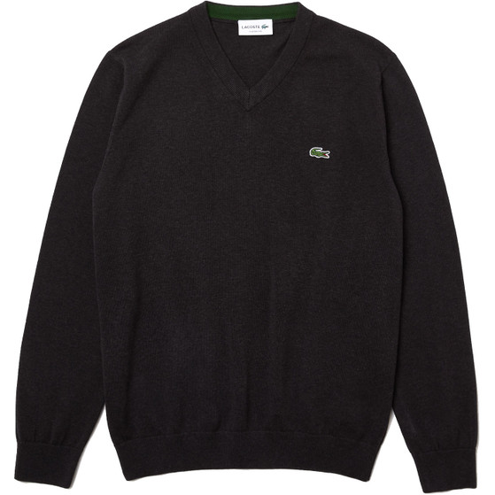 Lacoste v neck jumper clearance