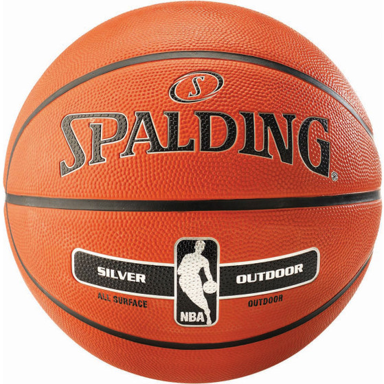 Spalding NBA Silver Rubber
