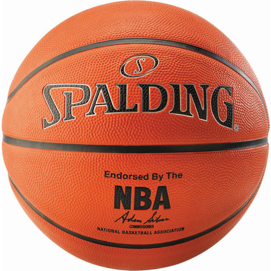 Spalding NBA Silver Rubber