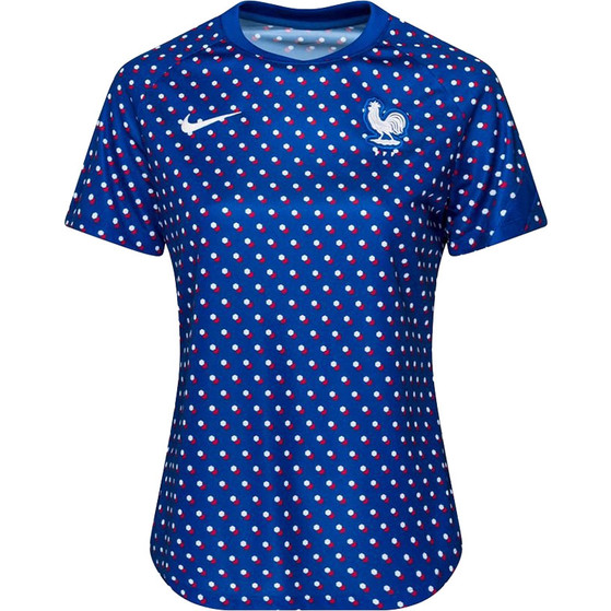 Nike Frankreich Pre-Match T- Trikot Damen