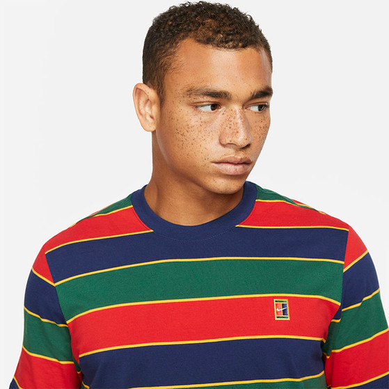 Nike Court Embossed Heritage Stripe Tee