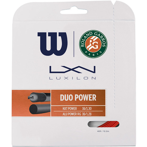 Wilson Duo Power Roland Garros Set Röd/Natural