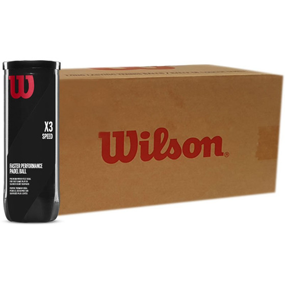Wilson Padel X3 Speed Bal 24x3 St.  (6 Dozijn)