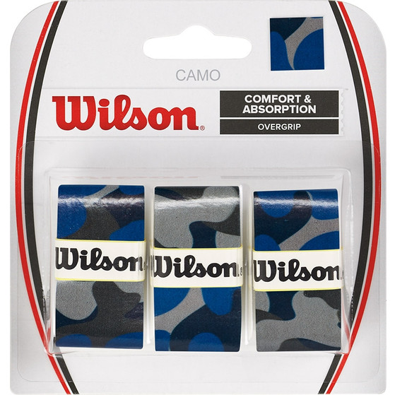 Wilson Overgrip 3 St. Blauw Camo