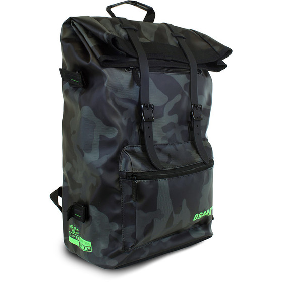 Osaka Rucksack groß Schwarz Camo