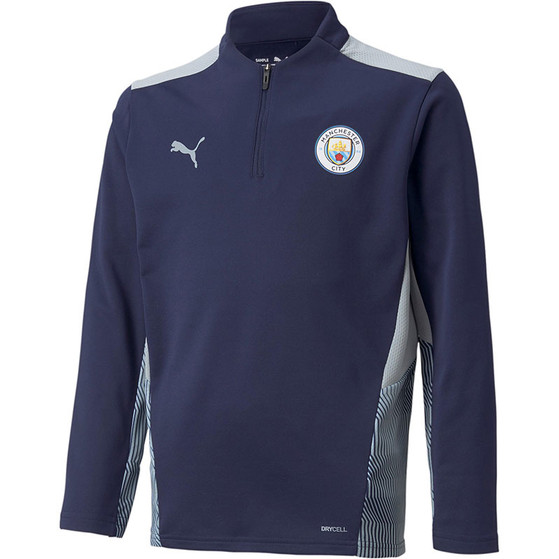 Puma Manchester City 1/4 Zip Drill Top Kids
