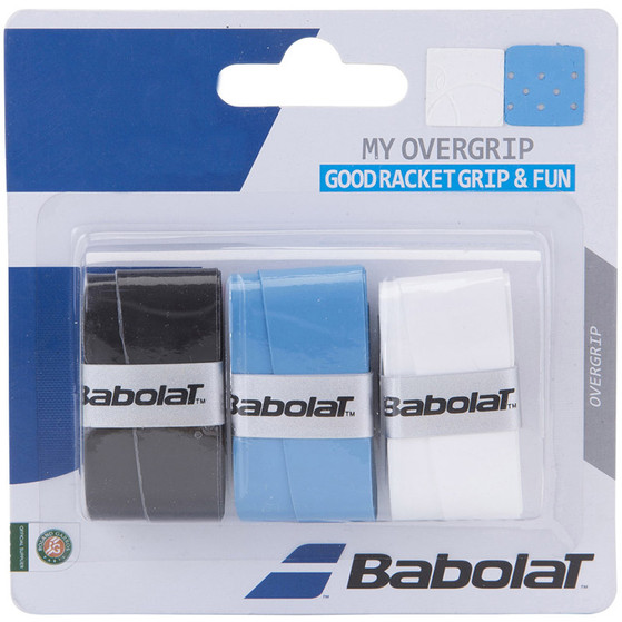Babolat My Overgrip 3 St. Zwart, Wit en Blauw