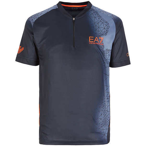 EA7 Tennis Pro Serafino Graphic Polo