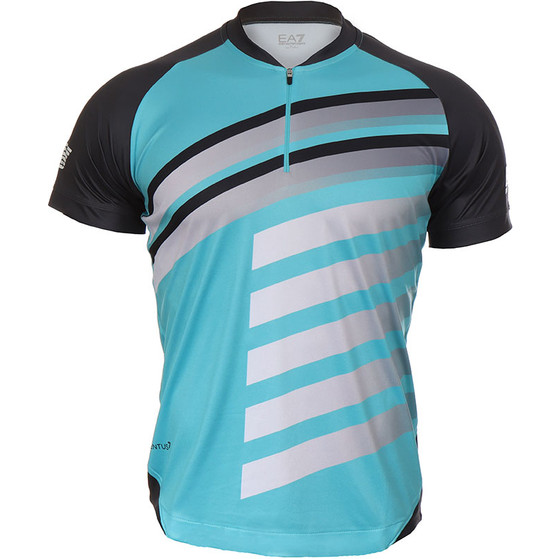 EA7 Tennis Pro Half Zip Polo
