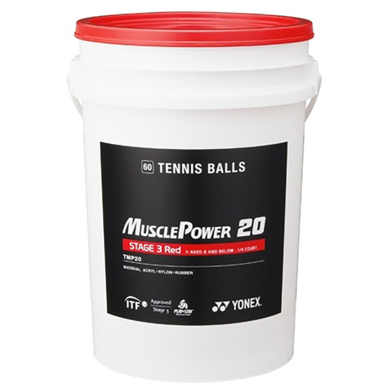 Yonex Stage 3 60 Stuks Trainer Bucket Red