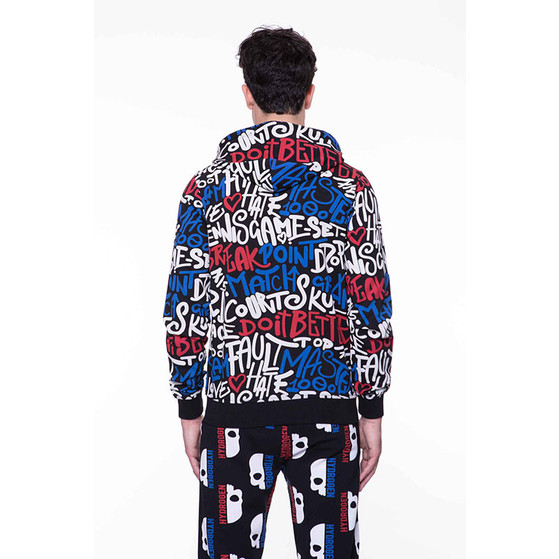Hydrogen Graffiti FZ Hoodie Men