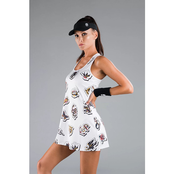 Hydrogen Tattoo Tech Roland Garros Klänning