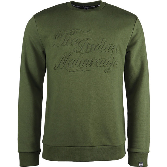 The Indian Maharadja Sweater Crew Emboss Heren