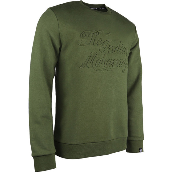The Indian Maharadja Sweater Crew Emboss Heren