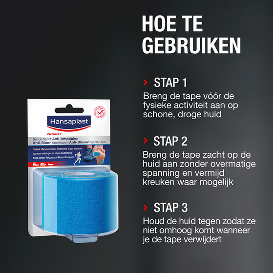 Hansaplast Anti-Blaar Sporttape 5cm x 2,5m