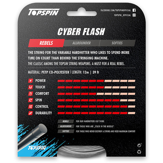 Topspin Cyber Flash Set silber