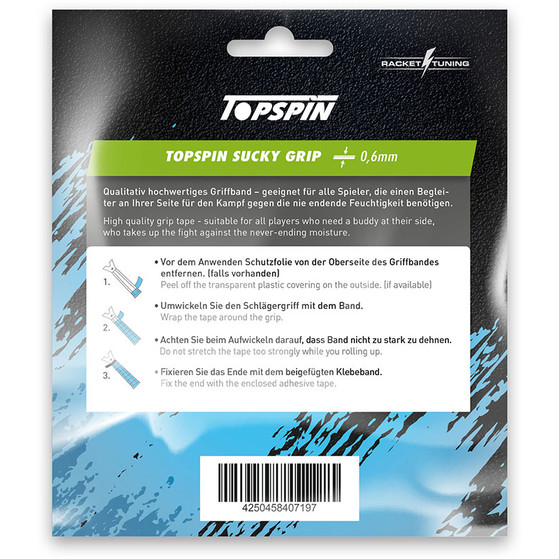 Topspin Sucky Grip Overgrip 15 St. Grijs