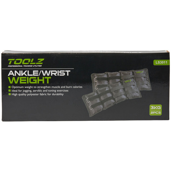 Toolz Wrist/Ankle Weight 3 KG - 2 Stuks