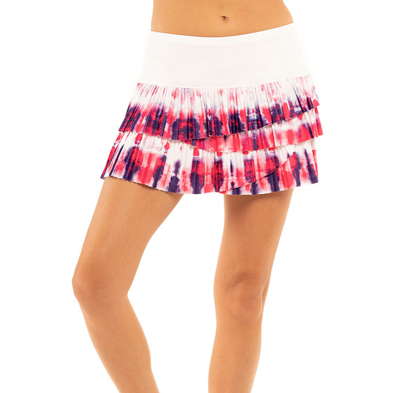 Lucky in Love Sunburst Pleated Scallop Skirt