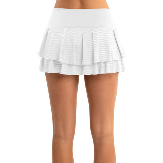 Lucky in Love Wavy Pleat Tier Skirt