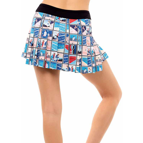 Lucky in Love Poster Girl Pleated Skirt
