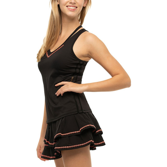 Lucky in Love Lurex V-Neck Cutout Tank