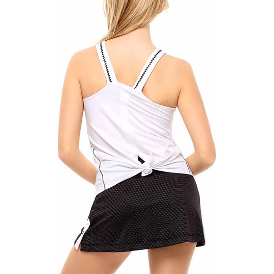 Lucky in Love Color Block Tie Back Tank