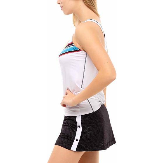 Lucky in Love Color Block Tie Back Tank