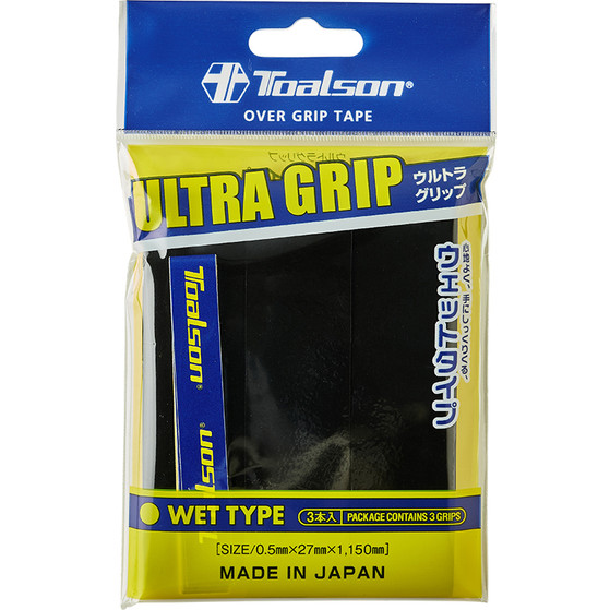 Toalson Ultra Overgrip 3 St. Svart