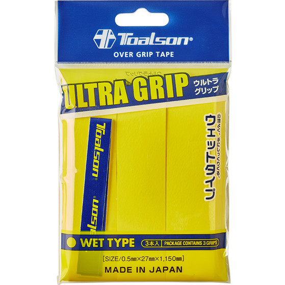 Toalson Ultra Overgrip 3 St. Gul