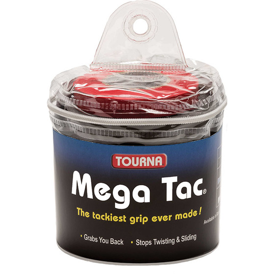 Tourna Mega Tac Overgrip 30 St. Svart