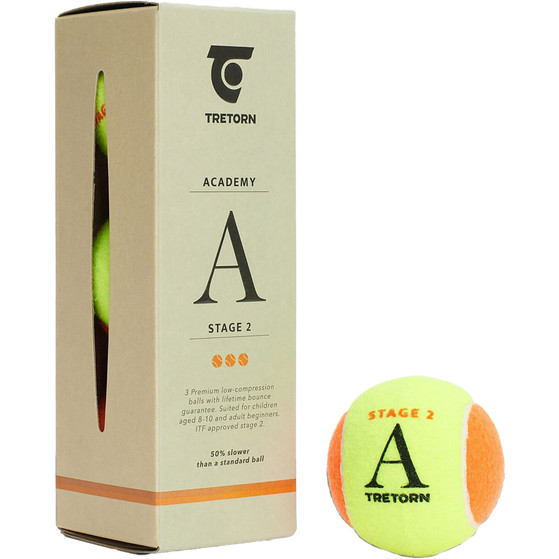 Tretorn Academy Oranje 3 St.