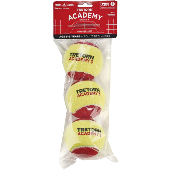 Tretorn Academy Rood 24x3 St. (6 Dozijn)